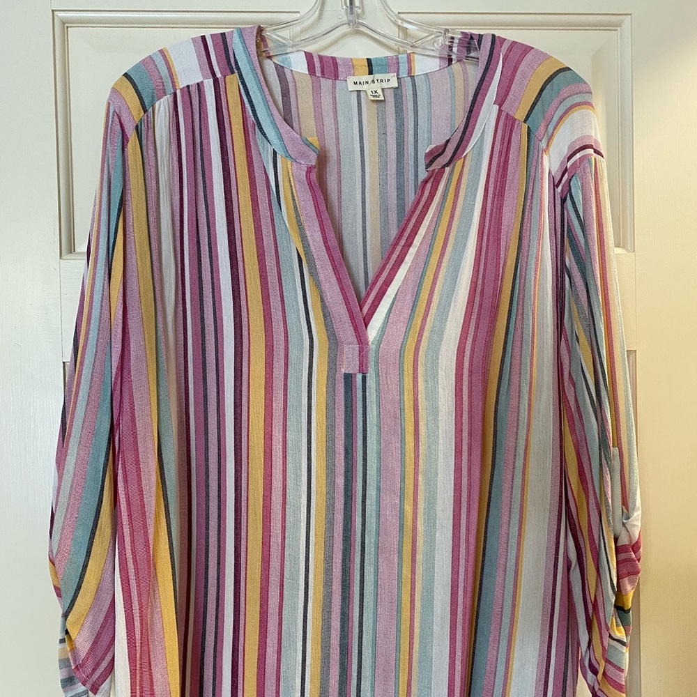 Main Strip V-Neck Tunic
